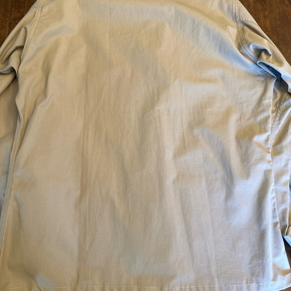 Tru Spec Tactical Jacket Mens Large Long Truspec‎ Button Tan Outdoor - Picture 7 of 8